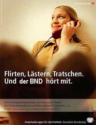 Der BND h&ouml;rt mit